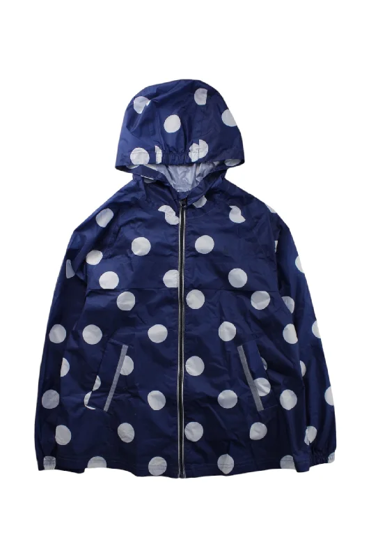 Petit Bateau Polka Dot Rain Jacket 10Y Women's lightweight summer jackets