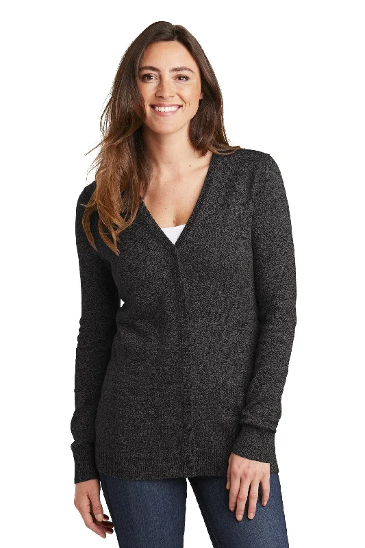 Port Authority ® Ladies Marled Cardigan Sweater. LSW415 Comfy Sweatshirts for Women