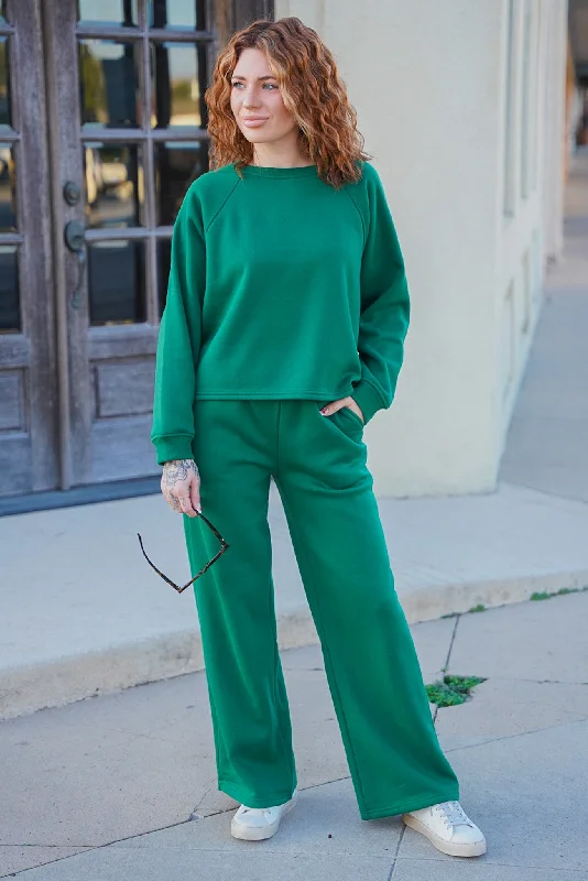 Loungin' Around Green Sweatpants