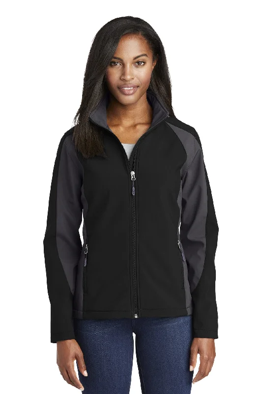 Sport-Tek® Ladies Colorblock Soft Shell Jacket. LST970 Long Sleeve Hoodie