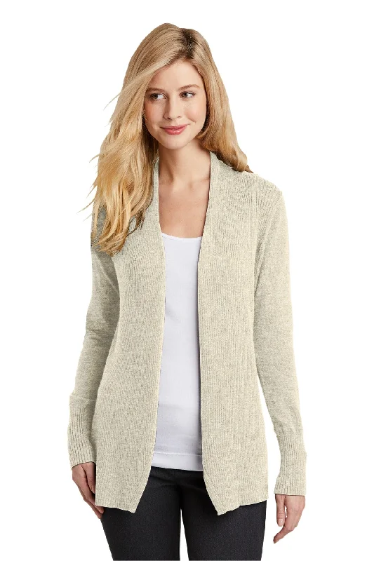 Port Authority® Ladies Open Front Cardigan Sweater. LSW289 Soft Sweatshirts with Logo