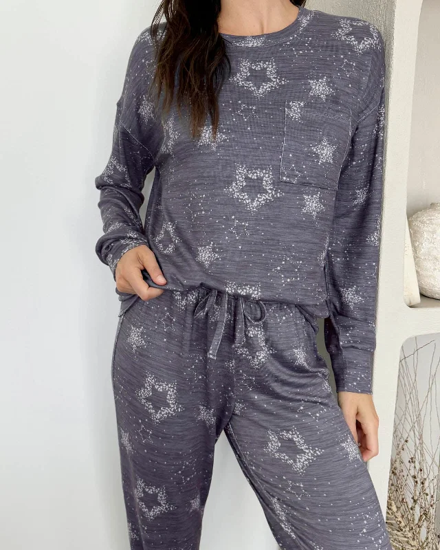 Starry Night Marna Pillow Soft PJ Set Fleece pajama sets