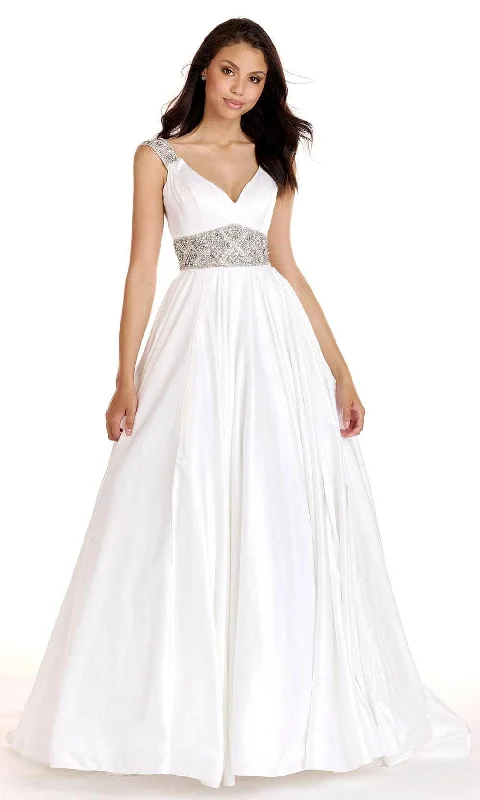 Ava Presley 27796 - Jeweled Waist Prom Dress Romantic Wedding Dress