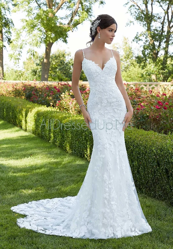 Blu - Suri - 5802 - Cheron's Bridal, Wedding Gown Silk Bridal Dress