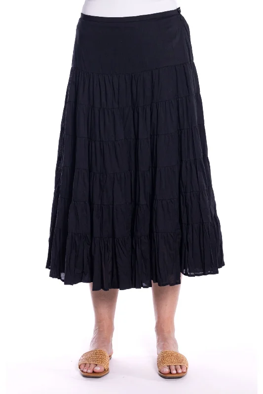 VOILE TIERED SKIRT - CLM486 Ruffled unclassified skirts