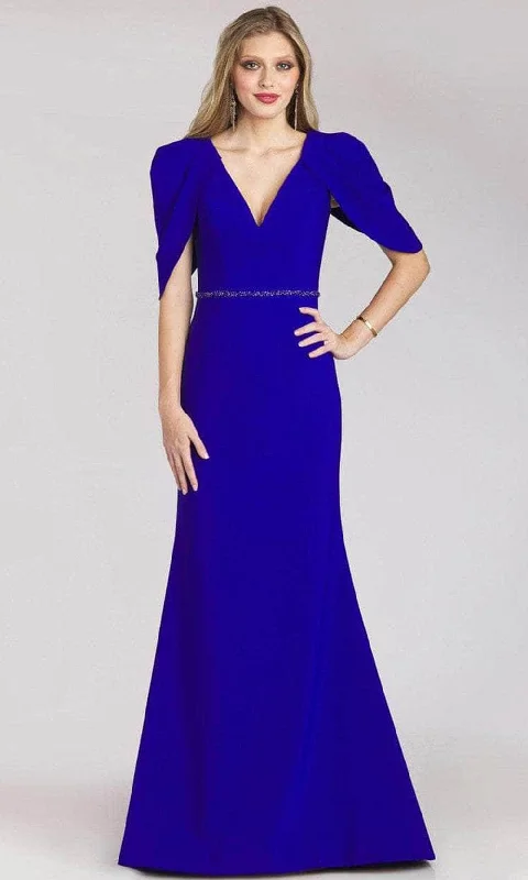 Gia Franco 12215 - Draped V-Neck Evening Dress Women's trendy party dresses sale