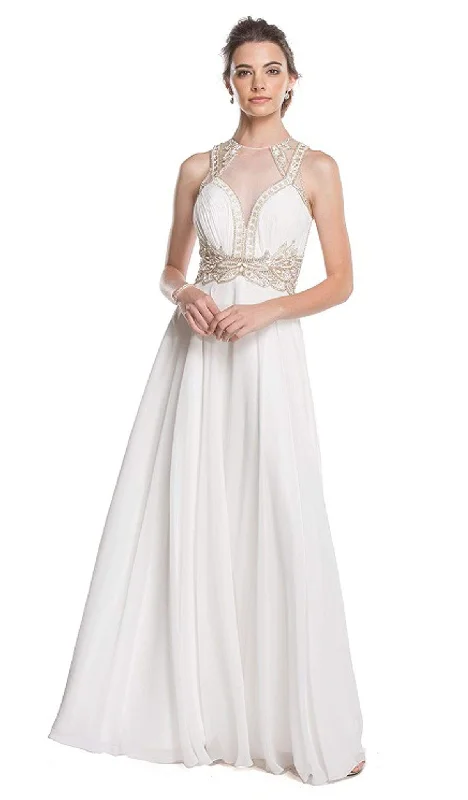 Aspeed Design - Embellished Sleeveless Prom Dress Smocked unclassified dresses