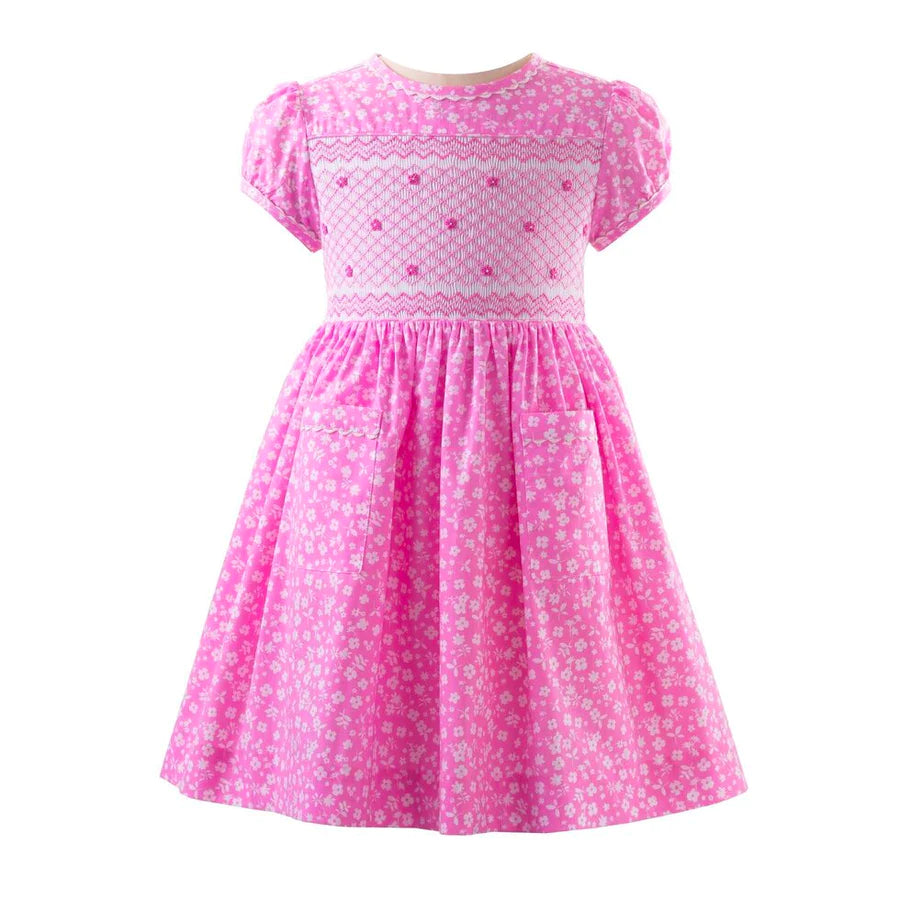 Bubblegum Pink Smocked Dress Pastel unclassified dresses