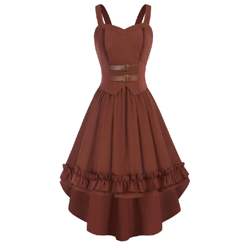 Classy steampunk dress Bright color unclassified dresses