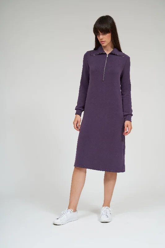 Daniella Faye Serena Half Zip Dress Minimalist unclassified dresses