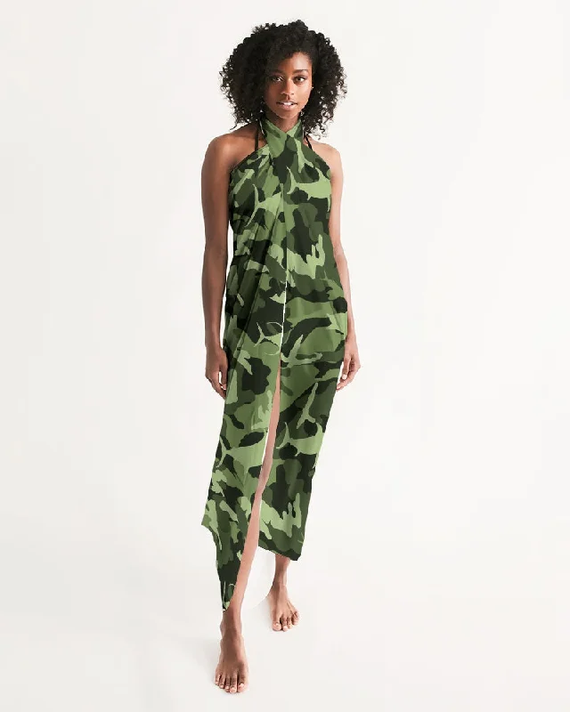 Green Saltwater Camo Swim Cover Up Plus size unclassified dresses