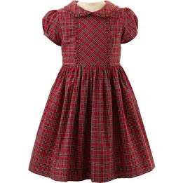 Frilly Christmas Tartan Dress Elegant unclassified dresses