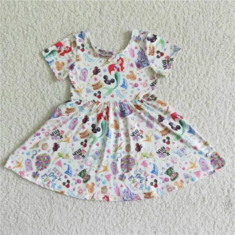 GSD0050 kids summer clothes cute girl dress Neutral tone unclassified dresses