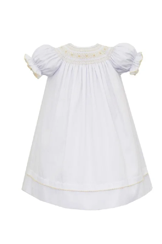 Hand Smocked Ecru on White Bishop Petite unclassified dresses