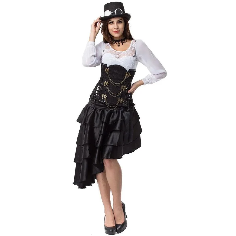 High society steampunk dress Metallic unclassified dresses