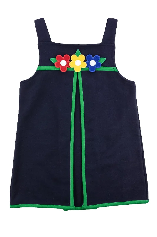 Jumper with Bright Flowers & Peter Pan Blouse Fall unclassified dresses