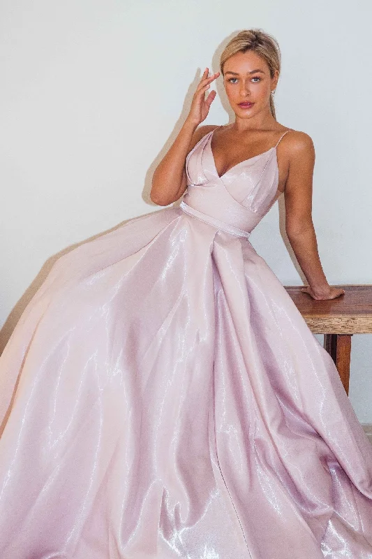 Leia Shimmer Satin Prom Gown – Sample Sale Spring unclassified dresses