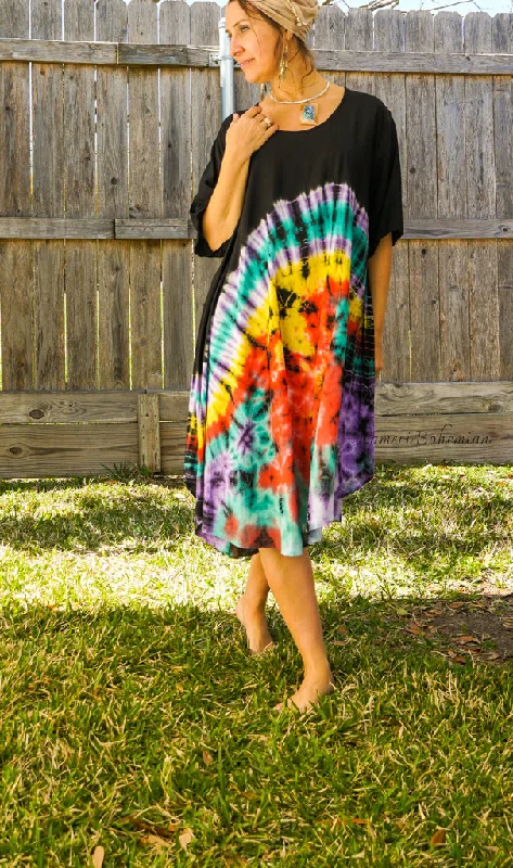 Hippie Gypsy Hand Dyed Hippie Dress Backless unclassified dresses