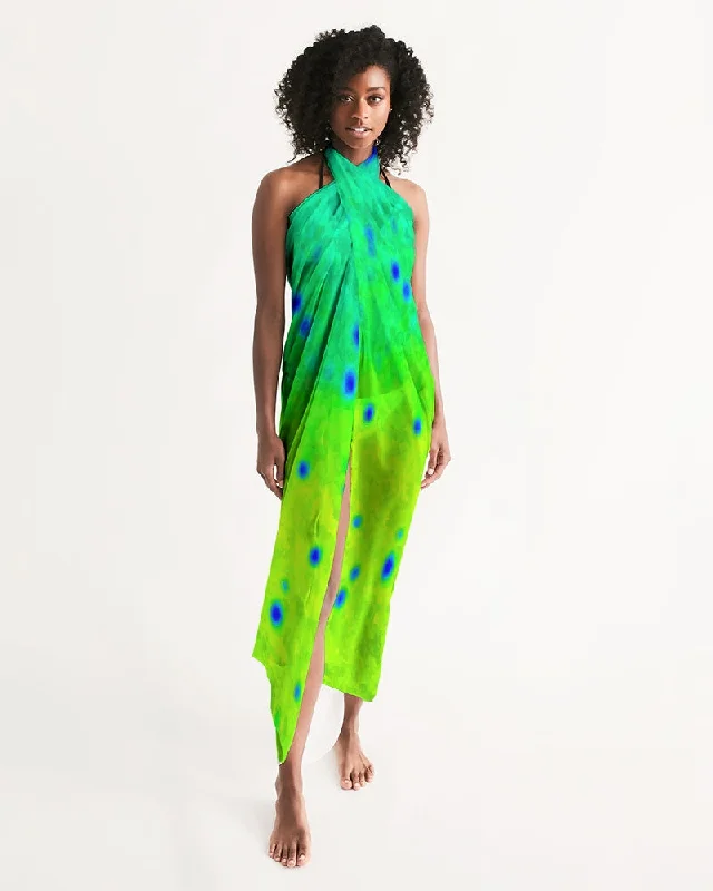 Mahi Print Swim Cover Up Long sleeve unclassified dresses