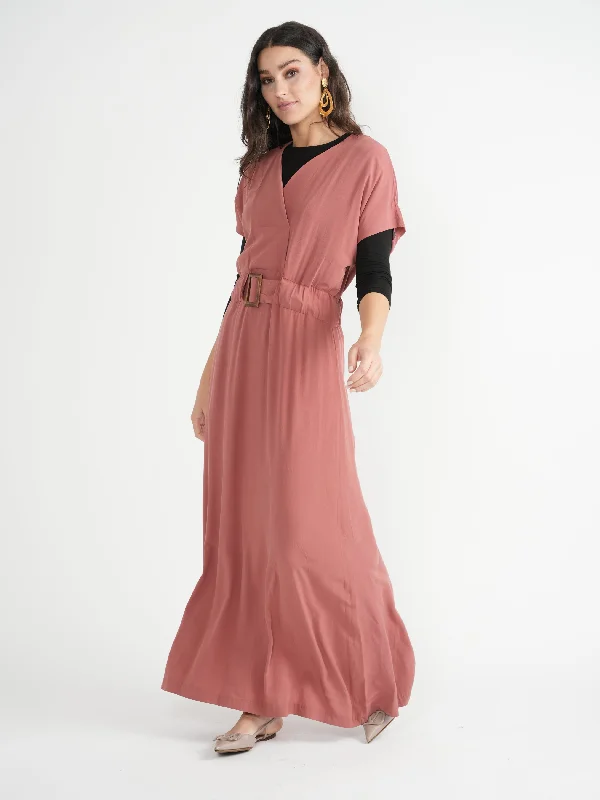 Maxmrkt Wrap Waisted Dress Tiered unclassified dresses