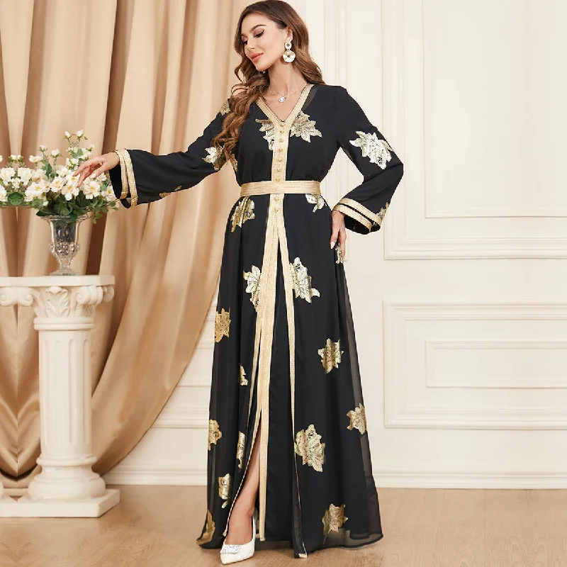 Middle Eastern Muslim Women's Two-piece Dress Vacation unclassified dresses