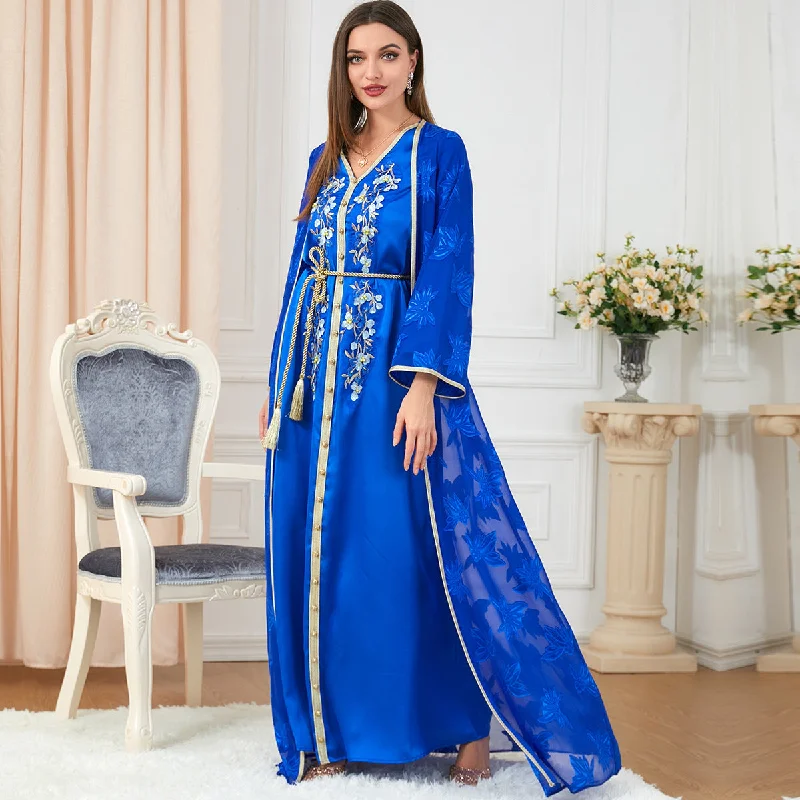 Muslim Women's Robes V-neck Suit Dress Office unclassified dresses