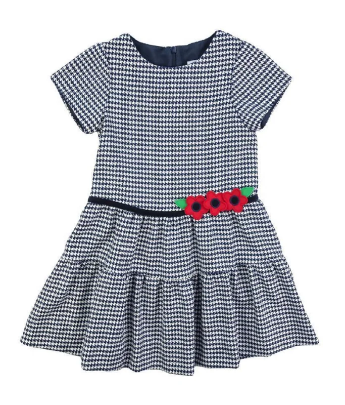 Navy Houndstooth Dress Everyday wear unclassified dresses