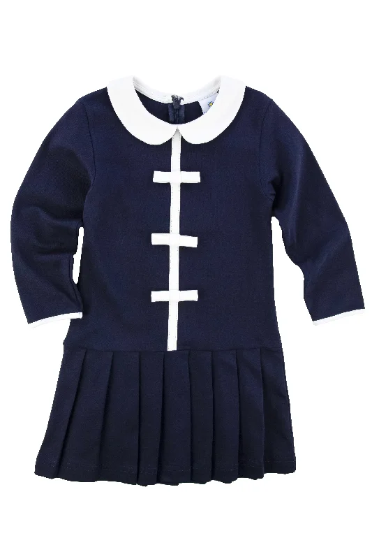 Navy Tailored Dress w/ Bows Vintage unclassified dresses