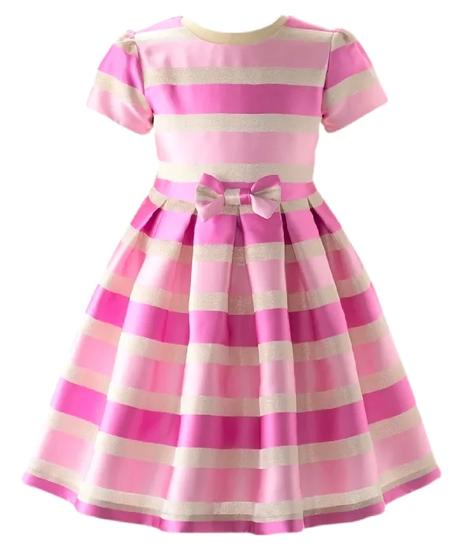 Pink Damask Stripe Dress Designer unclassified dresses