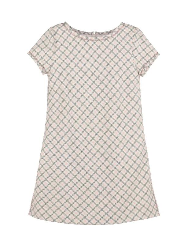 Pink & Grey Shift Dress Everyday wear unclassified dresses