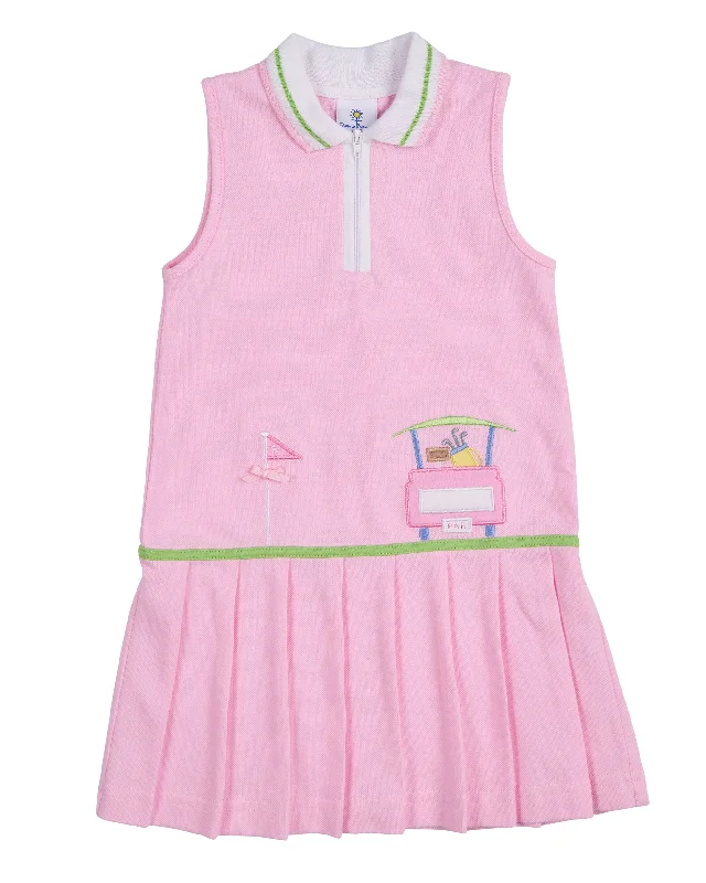 Pink Pique Golf Dress Fall unclassified dresses