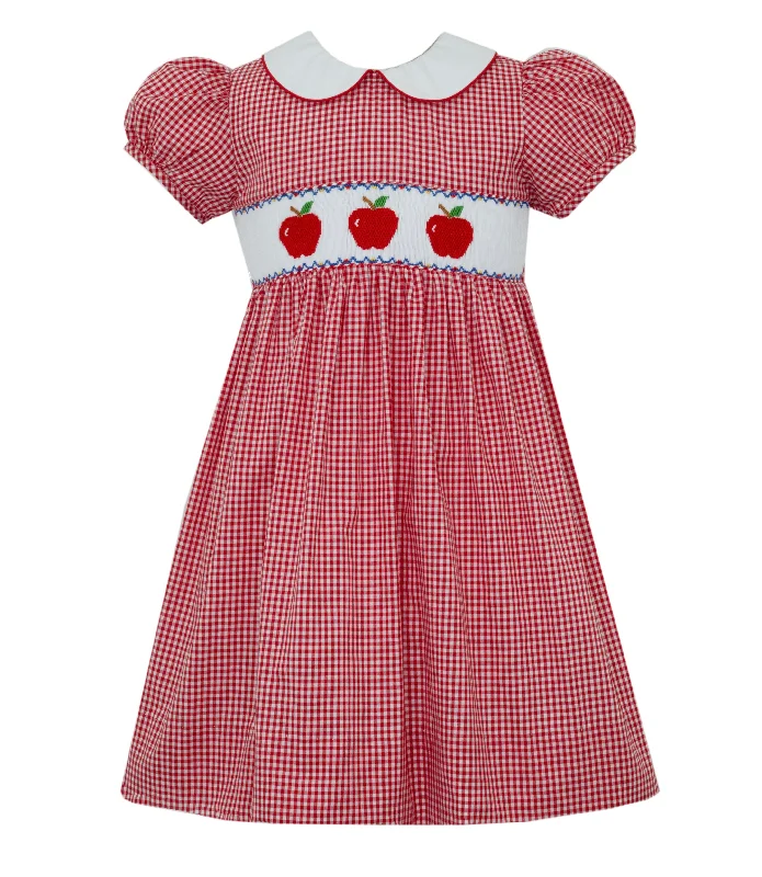 Smocked Apple Peter Pan Collar Trendy new unclassified dresses