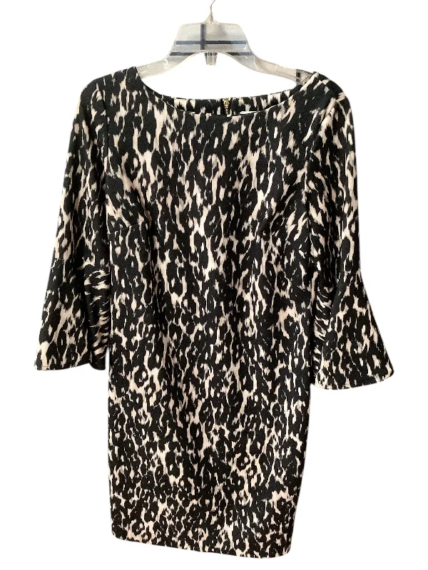 Dress Casual Short By Calvin Klein In Animal Print, Size: 12 Mini Skirt Casual