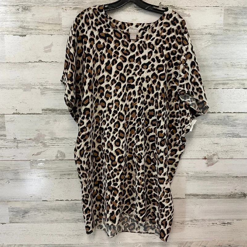 Dress Casual Short By Chicos In Animal Print, Size: M Casual Summer Skirt