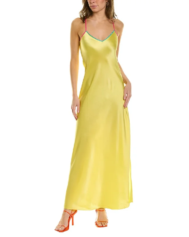 Dannijo Silk Maxi Slip Dress Full Maxi Skirt