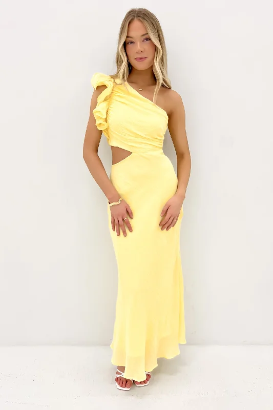 Knox Midi Dress Yellow Midi Skirt Party