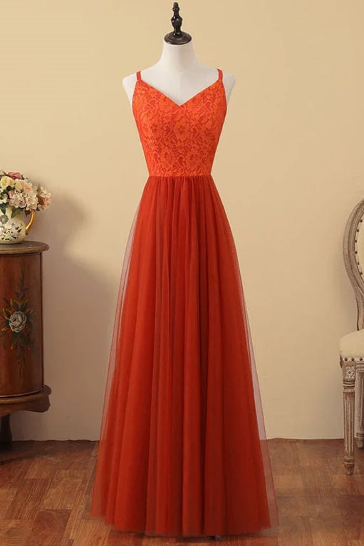 V-Neck Sienna Lace Top Bridesmaid Dress Lace Dress Classic